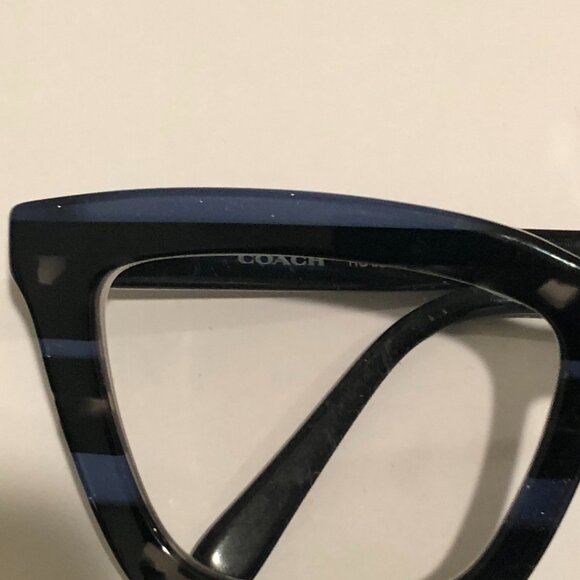 Coach 547787(Blue Glitter Varsity Stripe) Eye Glasses - Picture 6 of 16